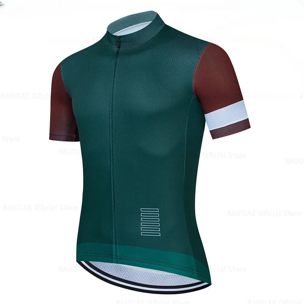 2023 Cycling Clothing Men Short Sleeve Ropa Ciclismo Summer Cycling Jersey Triathlon-WAYBIKER