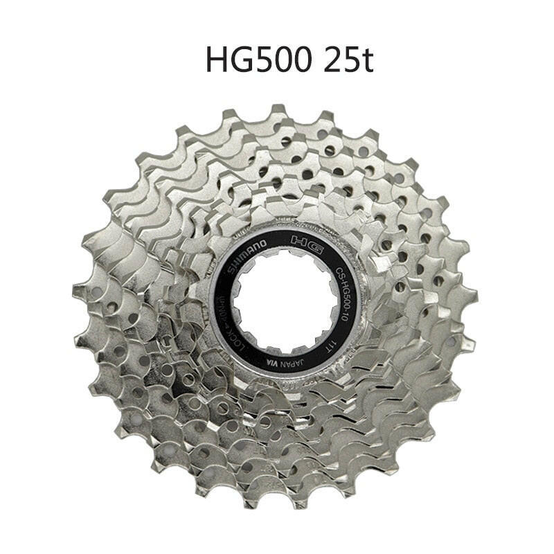 Shimano CS HG500 10 speed Road Bicycle Cassette Sprocket for 10s 10v road drivetrains 12-28T 11-25/32T/34T Freewheel-WAYBIKER