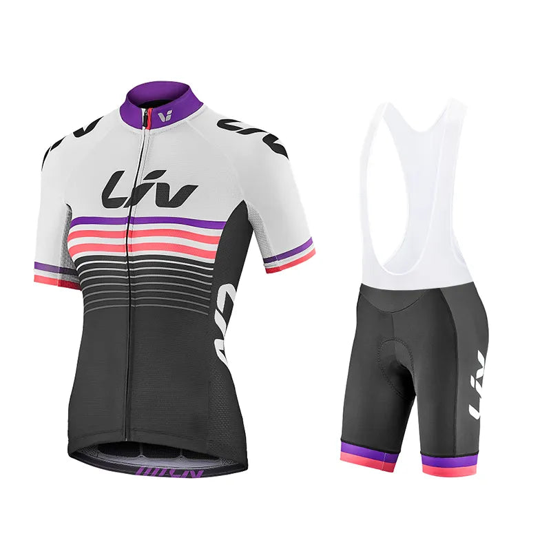 Liv Cycling Shorts Set 2023 New Women Cycling Jersey Bike Clothing Suit Liv Team Version Racing Suit Roupa Ciclismo Feminine-WAYBIKER