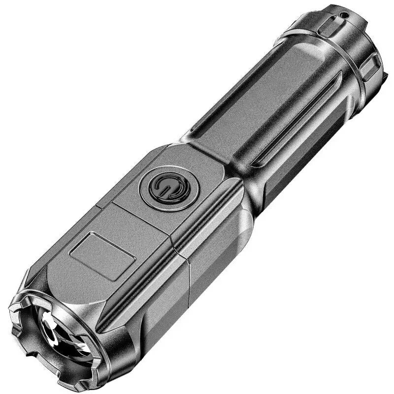 ABS Strong Light Focusing Flashlight Outdoor Portable Household Commonly Used Flashlight Lighting Flashlight-WAYBIKER