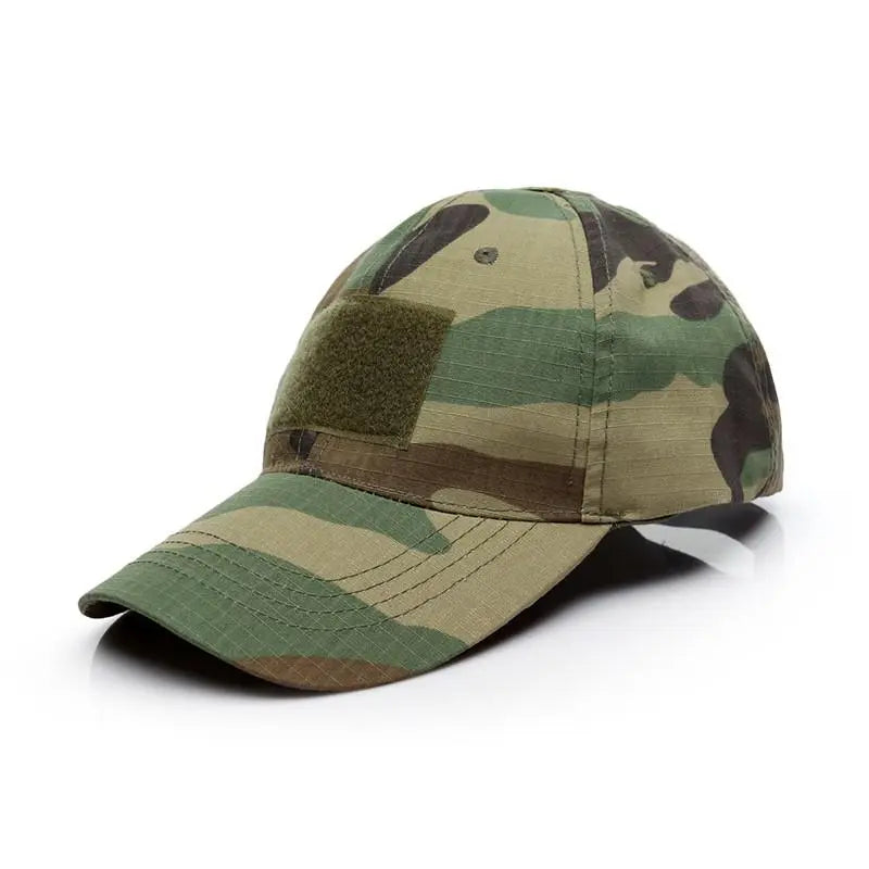 Unisex Outdoor Tactical Military Army Camo Adjustable Baseball Cap Camouflage Men Women Snapback Hat For Cycling Hiking Fishing-WAYBIKER