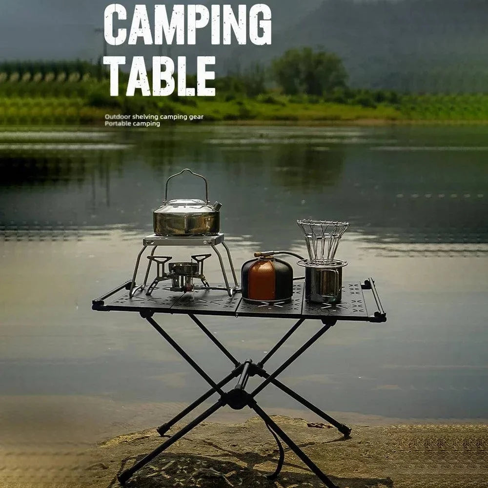 Lightweight Aluminum Alloy Tactical Table Camping Barbecue Picnic Table Outdoor Tactical Table Portable Folding Table-WAYBIKER