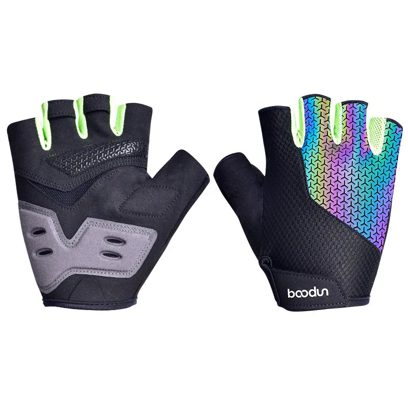 New Arrivals 1313 outdoor Sports  half finger Shockproof Breathable mountain bike gloves-WAYBIKER