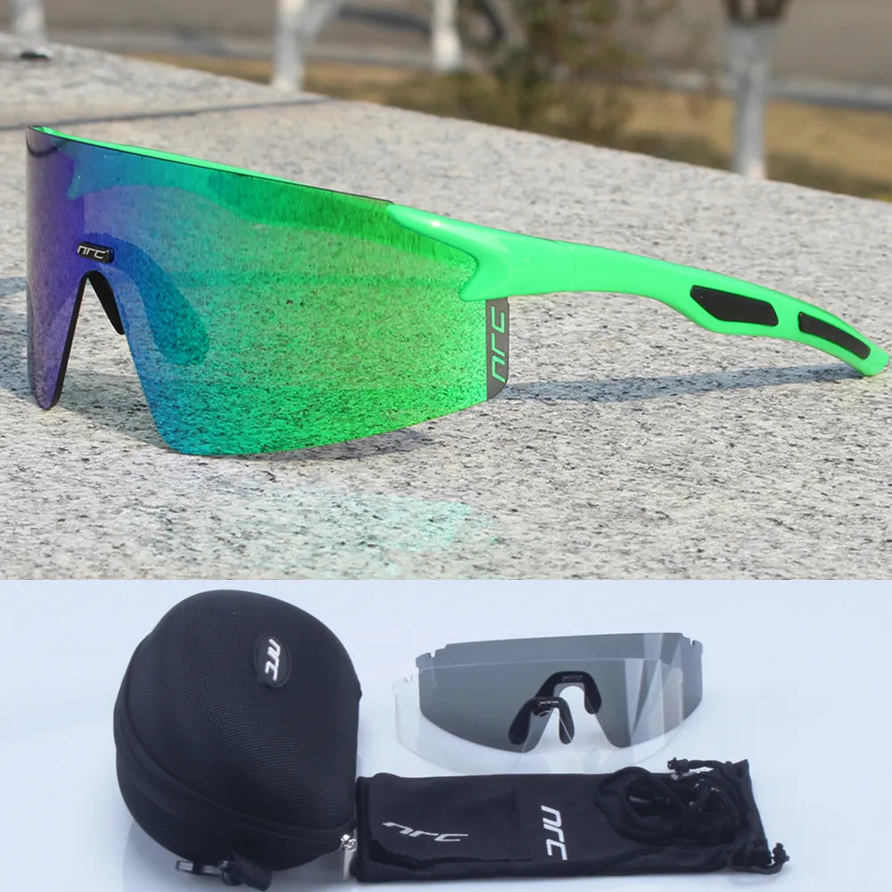 NRC Brand Cycling Sunglasses UV400 TR90 Sports Bicycle Glasses MTB Mountain Bike Fishing Hiking Riding Eyewear for Men Women-WAYBIKER