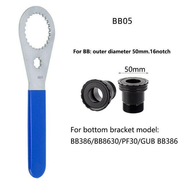 MTB/Road Bike Bottom Bracket Wrench Aluminum 39/40.5/44/46/50mm BB Installation Removal Tool DUB MT800 BB91 BB71 GXP BSA30 BB386