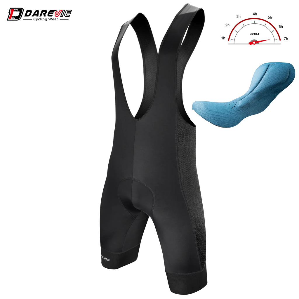 DAREVIE Cycling Bib Shorts Men 7H Italy Elastic Interface Pad Men's Cycling Shorts Pro Team Men Cycling Shorts 7 CM Leg MTB-WAYBIKER