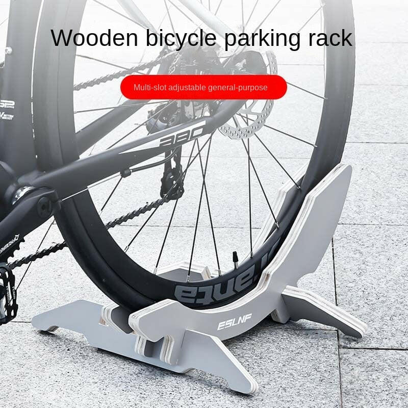 Eslnf Bicycle Display Rack Multi-slot Adjustment Display Stand Mountain Bike Road Placement Bike Wooden Parking Bracket-WAYBIKER