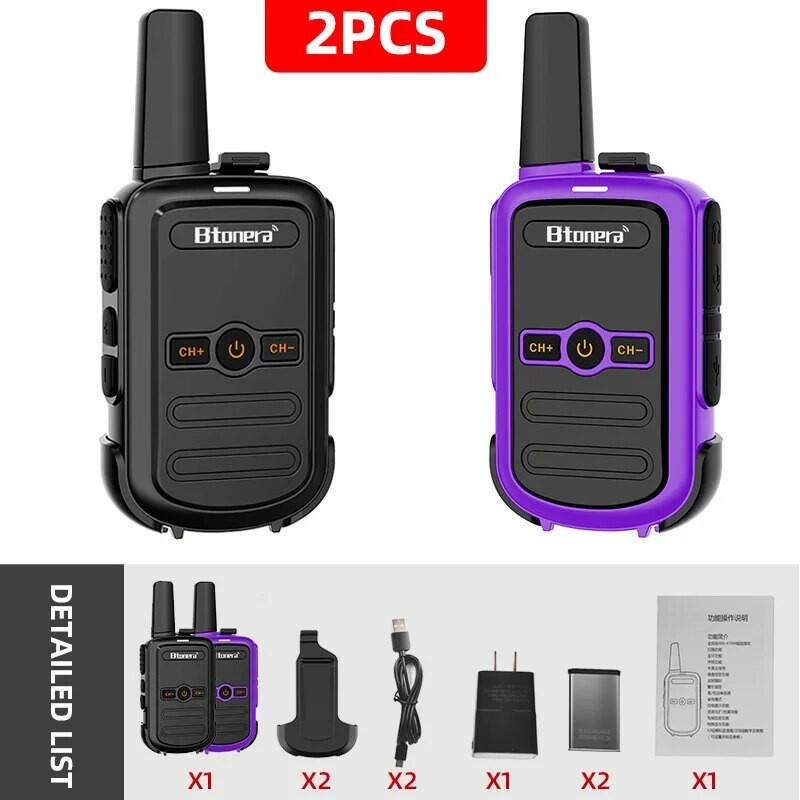 Mini Walkie Talkie Btonera BT-310 Portable Two Way Radio PMR FRS Radio Comunicador Long range Kids Walkie-Talkie for Hotel Busin-WAYBIKER