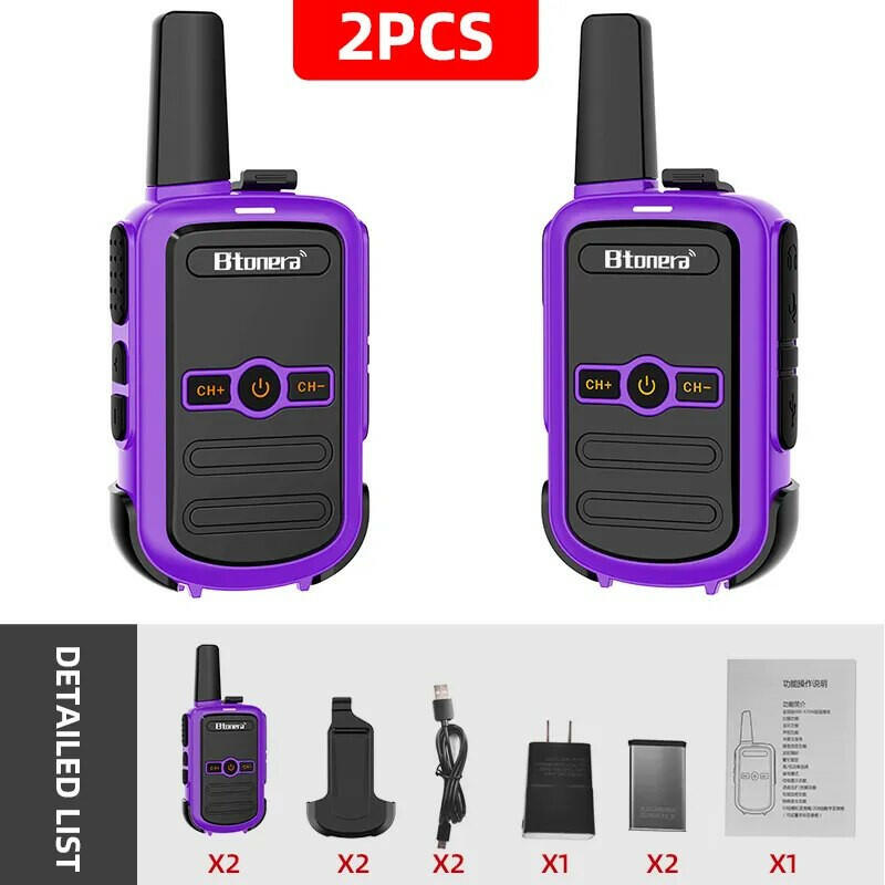 Mini Walkie Talkie Btonera BT-310 Portable Two Way Radio PMR FRS Radio Comunicador Long range Kids Walkie-Talkie for Hotel Busin-WAYBIKER