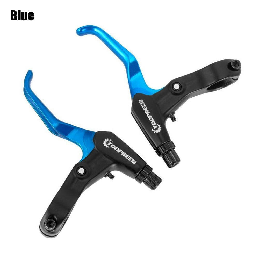 1 Pair High Quality Ultralight Aluminum Alloy Bicycle BMX Brake Handle MTB Mountain Bike Cycling Brake Levers V/Disc Brake Lever-WAYBIKER