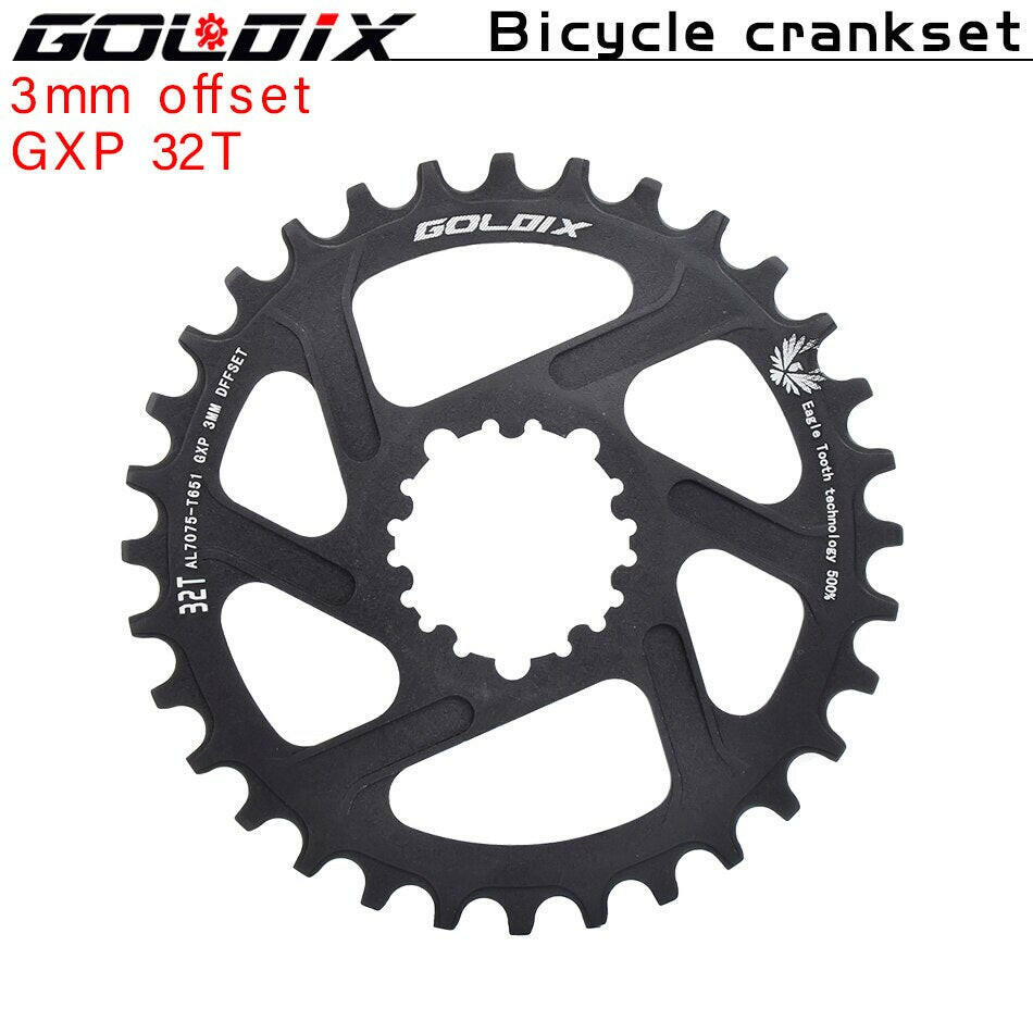 GOLDIX GXP Bicycle Chainring Wide Narrow Teeth Chainwheel 30/32/34/36/38T Crankset Crown for Sram 11/12S NX XX XO GX Single Disc-WAYBIKER