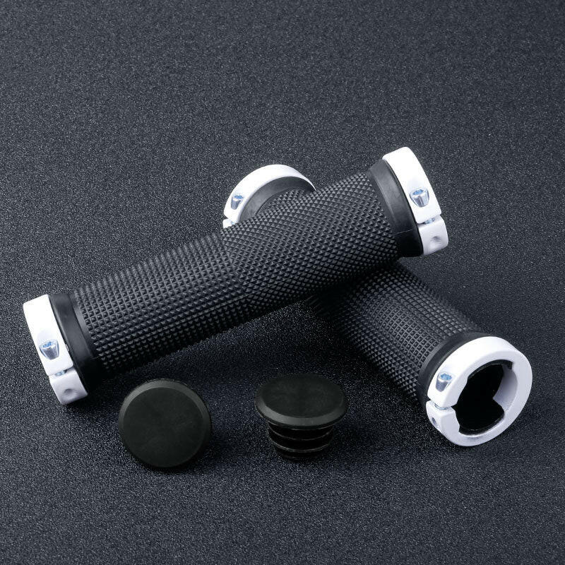 X-TIGER Bicycle Grip Handlebar End Cap Aluminium Alloy Lock Mountain Handle Bar Grips Anti-Skid Rubber Bicycle Skid-Proof Grips