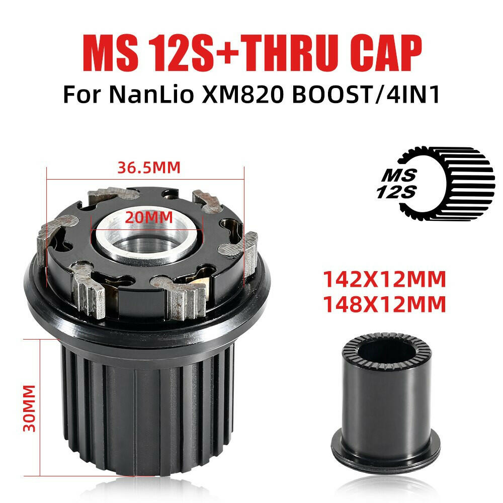 NanLio XM820 4IN1 BOOST 11S 12S Freehub MTB Bicycle Hubs Converters End Cap Adapter 8 9 10 11Speed MS XD HG QR TA Repair Parts-WAYBIKER