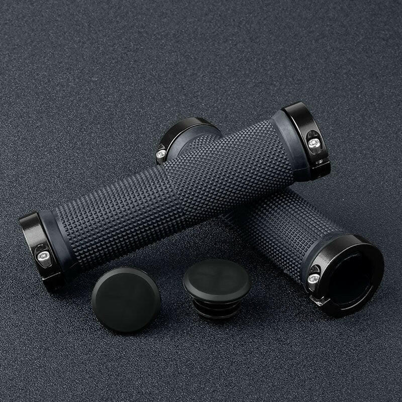 X-TIGER Bicycle Grip Handlebar End Cap Aluminium Alloy Lock Mountain Handle Bar Grips Anti-Skid Rubber Bicycle Skid-Proof Grips