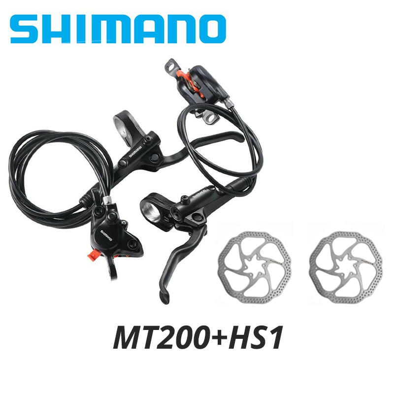 Original Shimano MT200 MT201 M315 MTB Mountain Bike Hydraulic Disc Brake MT200 Brakes 2 Piston 3 Finger Steel Lever BL-MT200-WAYBIKER