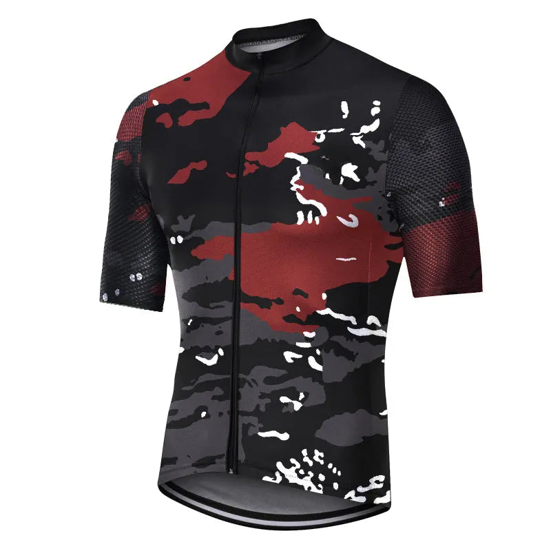 Men Short Sleeve Cycling Jersey Mtb Road Bicycle Shirt Summer Breathable Bike Jersey Cycling-WAYBIKER