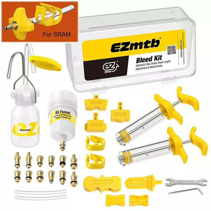 EZMTB Bicycle Brake Oil Bleed Kit Tools For SHIMANO SRAM Avid MAGURA Series Hydraulic Disc MTB Road Bike Brake Repair Tool-WAYBIKER