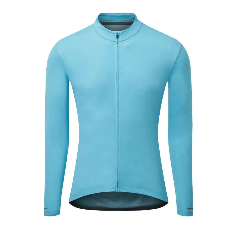 Men's Cycling Jersey Spring and Autumn Breathable Male Long Sleeves Bicycle Clothes Cycling Shirt Mountain-WAYBIKER