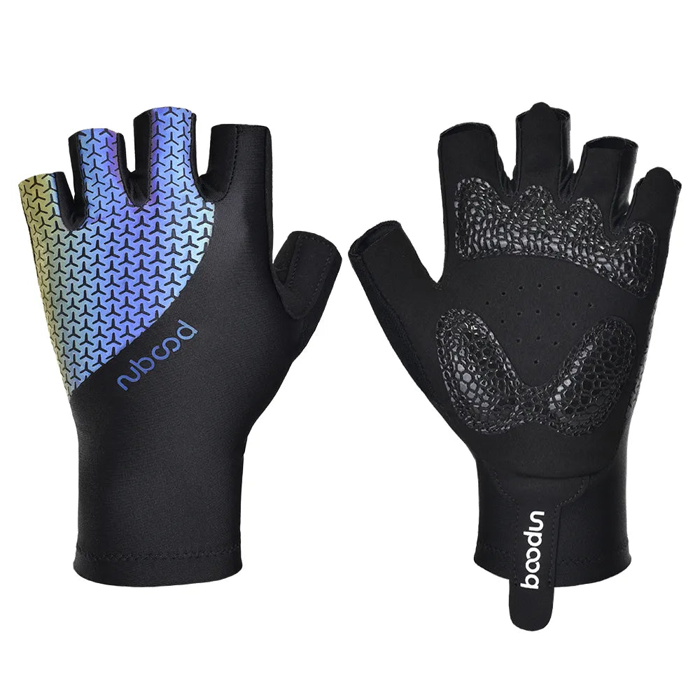 New Arrivals 2301379 Breatheable Shock Absorb Cycling Gloves With Half Finger Racing-WAYBIKER