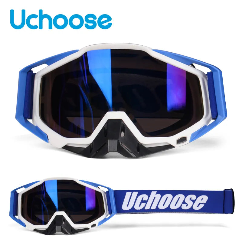 New Protective Glasses Motorcycle Outdoor Sports Windproof Dustproof Eye Glasses Ski Snowboard Goggles Motocross Riot Control 1-WAYBIKER