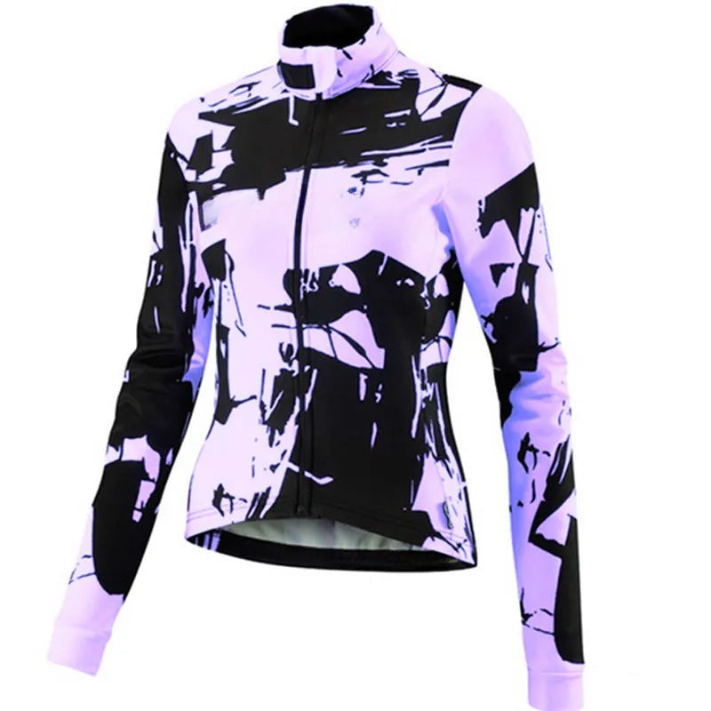 Woman  Cycling Jackets Long Sleeve Jersey Cycle Unforme Maillot Ropa Ciclismo Mujer Road Bike Clothing-WAYBIKER