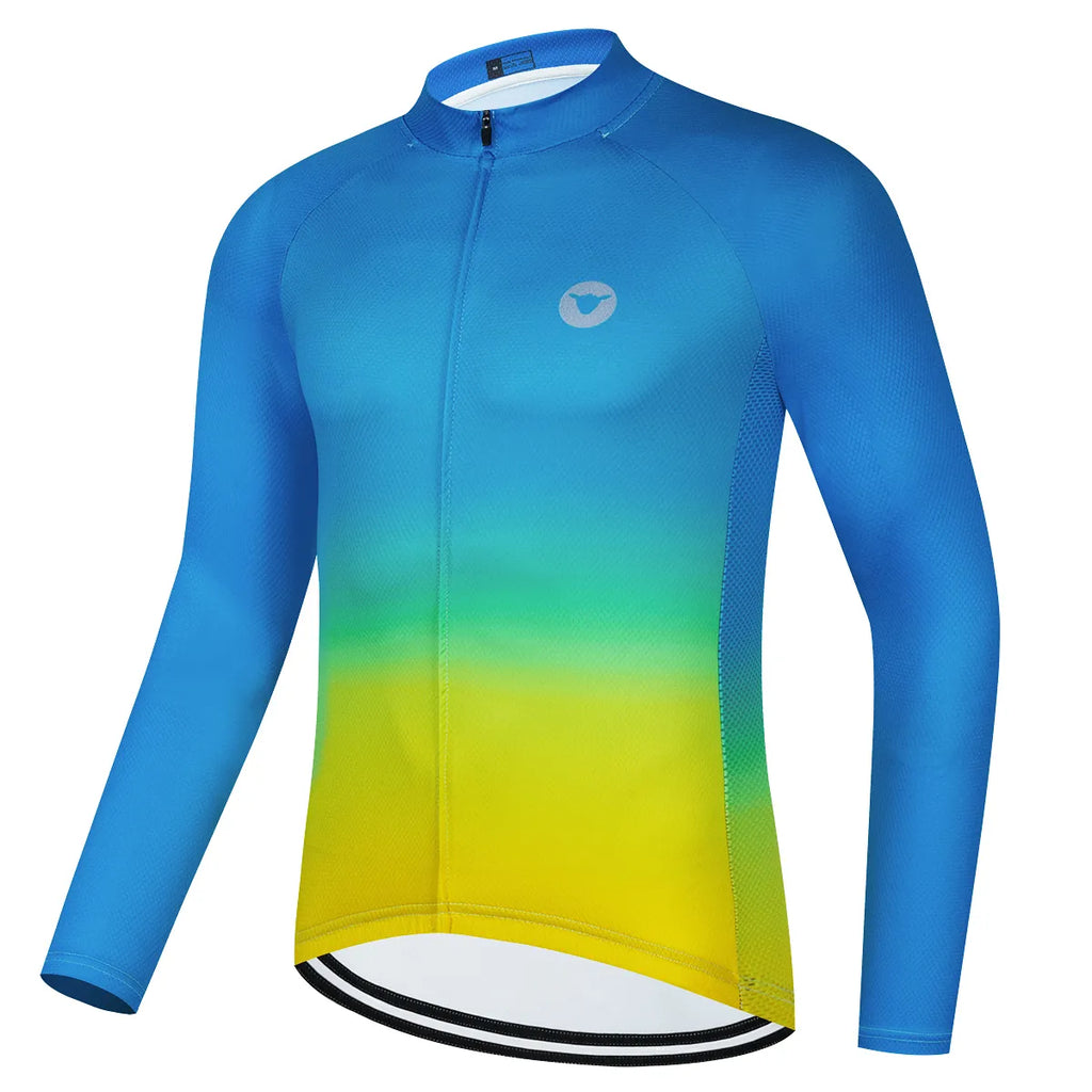 2023 Bicycle Team Cycling Shirts Long Sleeve Men Cycling Jersey Jersey Bike Wear Summer Premium Bicycle Clothing-WAYBIKER