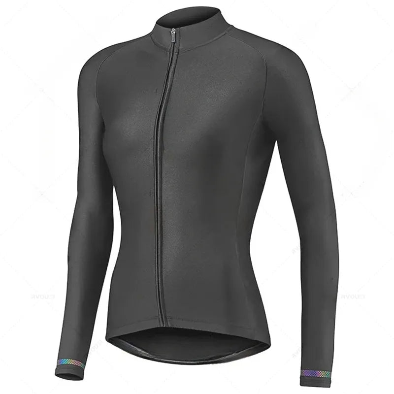 Women Autumn Cycling Jersey Set Long Sleeve Breathable Clothing MTB Maillot Ropa Ciclismo Bicycle Sportswear Bike Uniform-WAYBIKER