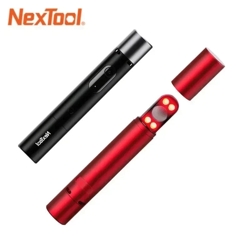 Xiaomi NexTool Strong Light Flashlight Multifunctional Torch Light with Warning Alarm Camera Detector Portable Safety Flashlight