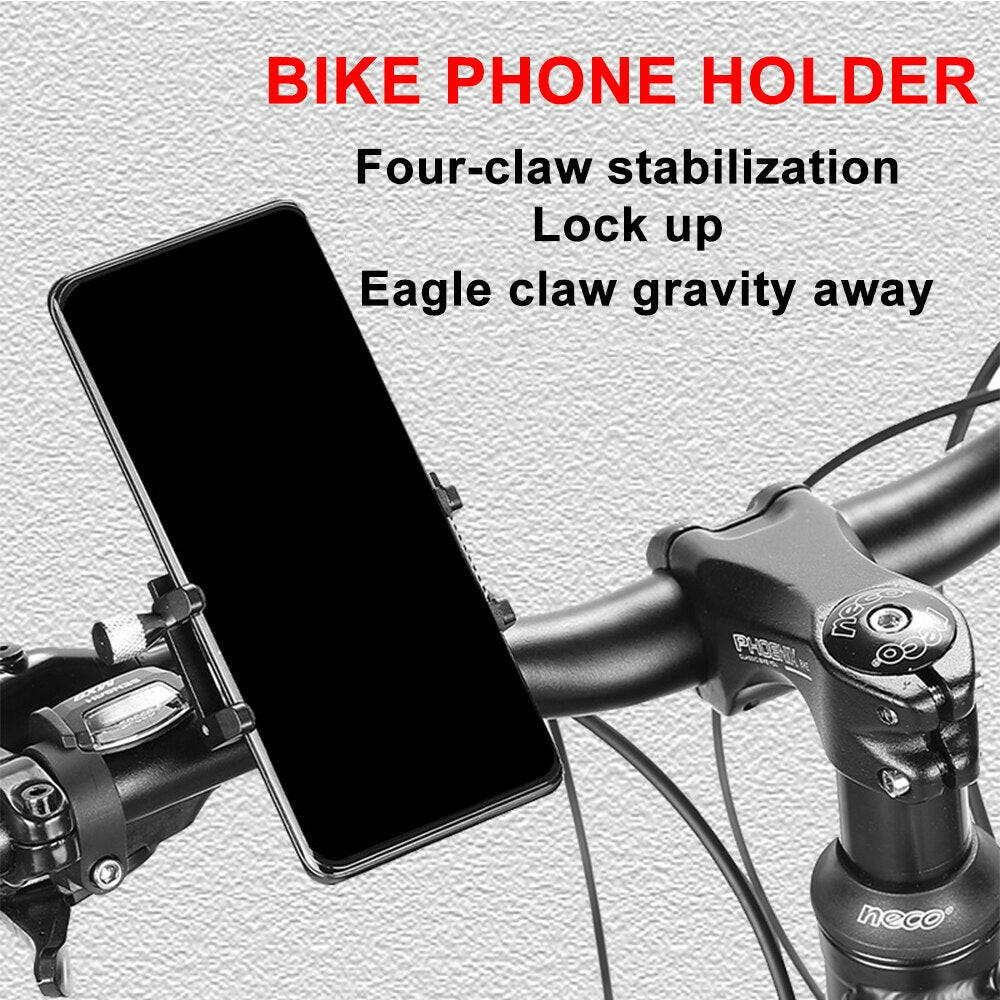 Bike Aluminum Alloy Holder Mount CNC MTB Road Bike Mobile Phone Stand Motorcycle Phone Holder Bicycle Mobile Phone Holder-WAYBIKER