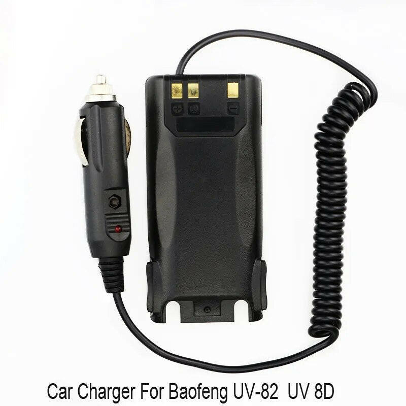 BAOFENG Battery Eliminator Car Charger For BaoFeng UV 5R 5RE BF-888S UV-82 9R Charging Cable Uv-5r TYT TH-F8 CIGARETTE LIGHTER-WAYBIKER