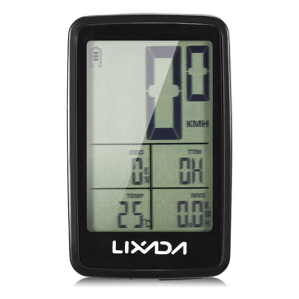 LIXADA BKV-1206 Wireless Bike Speedometer USB Rechargeable Bike Cycling Computer Bicycle Speed Meter Odometer Bicycle Computer-WAYBIKER