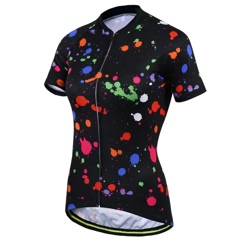 Bicycle Quick-dry Bike Jerseys Women's Cycling Jerseys Summer Short Sleeve Cycling Mountain Breathable-WAYBIKER