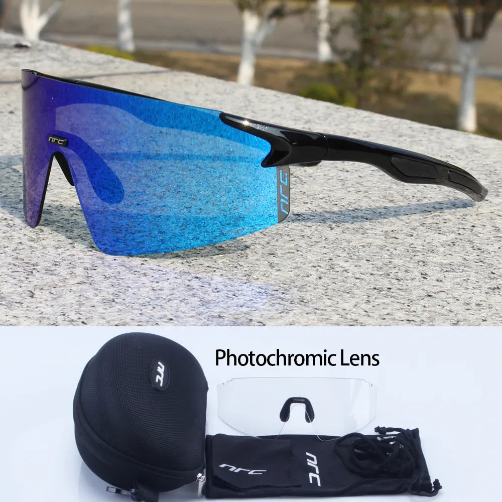 NRC Brand Cycling Sunglasses UV400 TR90 Sports Bicycle Glasses MTB Mountain Bike Fishing Hiking Riding Eyewear for Men Women-WAYBIKER