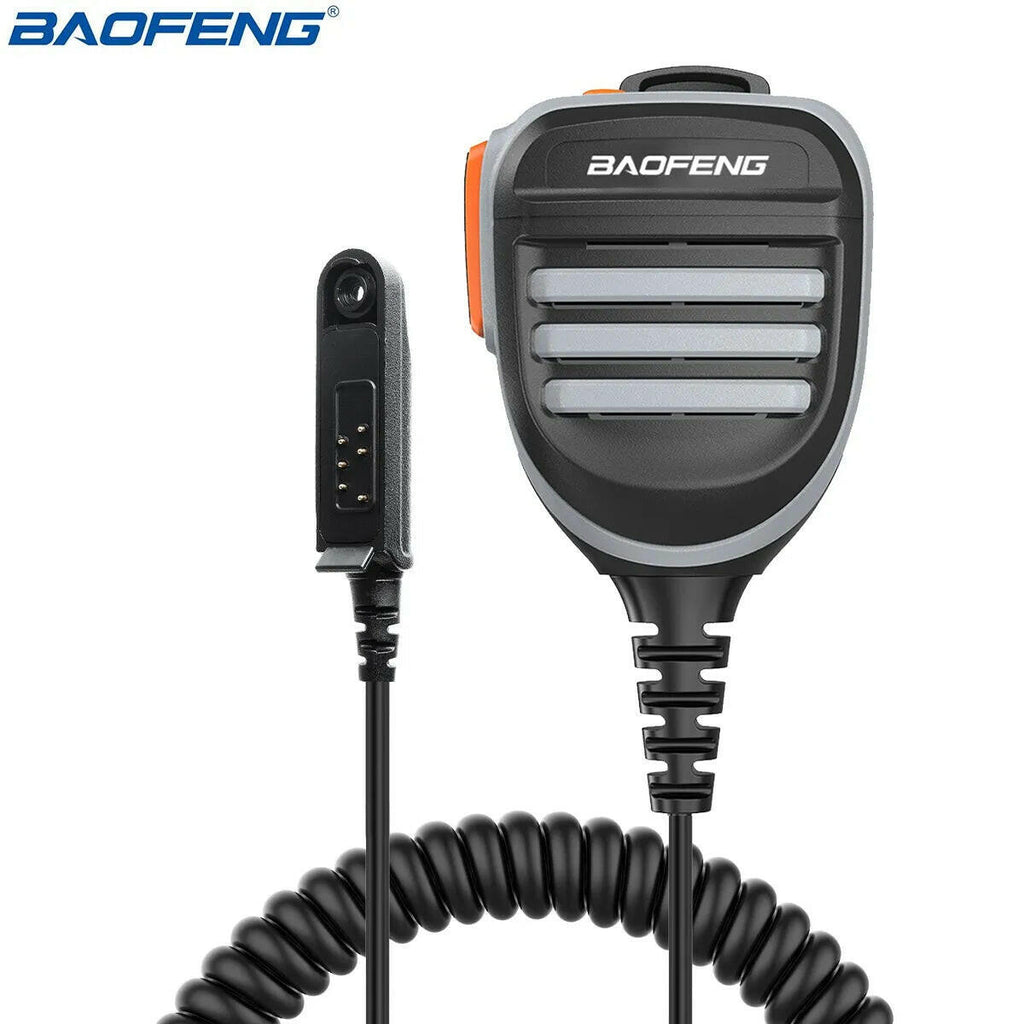 Baofeng Waterproof Speaker Mic Shoulder Microphone For BaoFeng UV XR UV 9R Pro Plus GT 3WP Waterproof Walkie Talkie-WAYBIKER