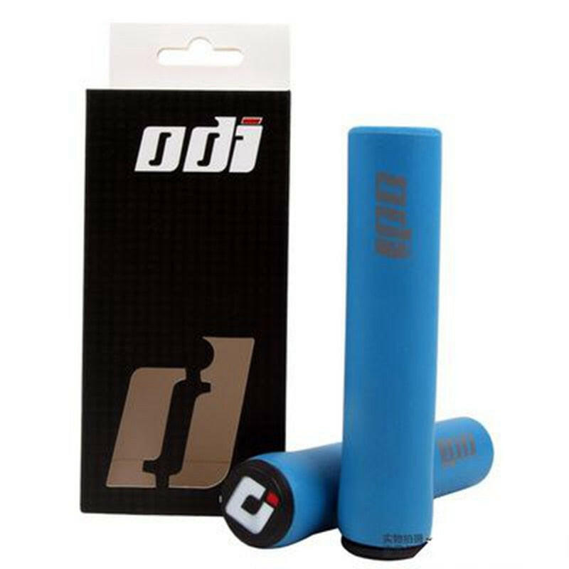 ODI bicycle handle grips mountain MTB Folding Bike Grip Ultralight Anti Slip Silica Gel Foaming Including Plug Bicycle Parts-WAYBIKER