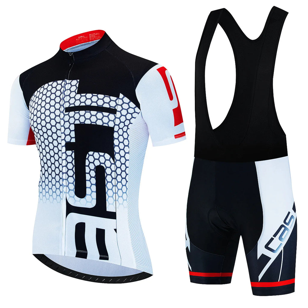 2023 Bicycles Cycling Jersey Set MTB Men's Cycling Maillot Summer Cycle T-Shirt Bib Shorts Suit Triathlon Mountain Bike Clothes-WAYBIKER