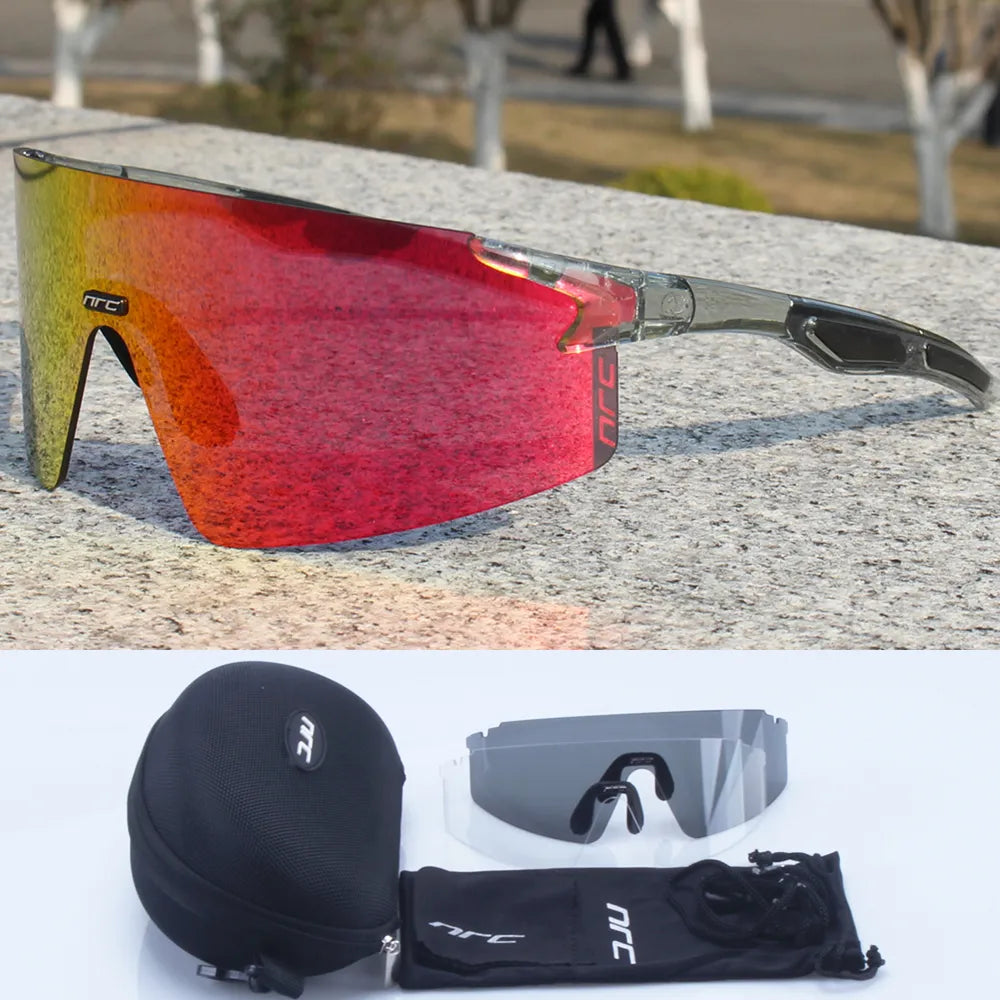 NRC Brand Cycling Sunglasses UV400 TR90 Sports Bicycle Glasses MTB Mountain Bike Fishing Hiking Riding Eyewear for Men Women-WAYBIKER