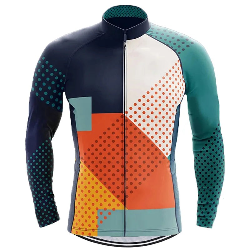 Long Sleeve Cycling Jerseys Breathable Mountain Bike Clothing Autumn Summer Bicycle Clothes Maillot Ropa Ciclismo-WAYBIKER