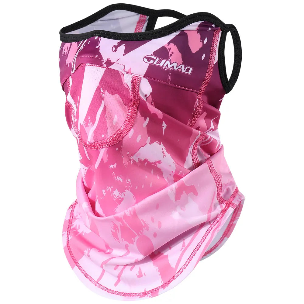 Summer Cycling Face Cover Traingle Mask Bandana Hanging Ear Windproof Sports Hiking Running Bicycle Neck Gaiter Scarf Men Women-WAYBIKER