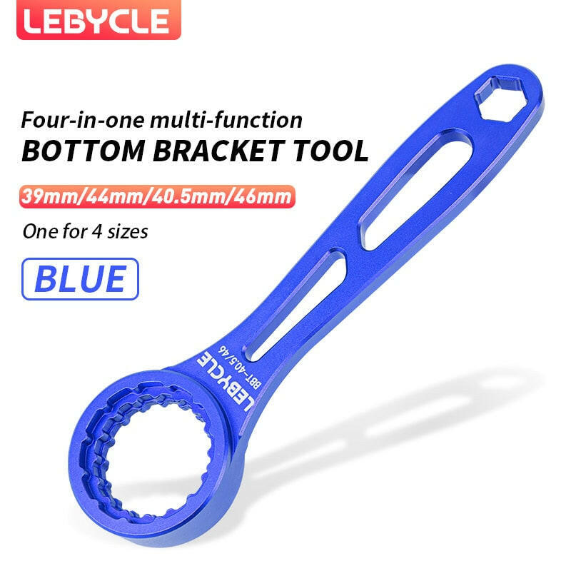 Lebycle BB Spanner ALL Aluminum Alloy Four-in-one Multi-function 39/40.5/44/46MM Bottom Bracket Tool-WAYBIKER