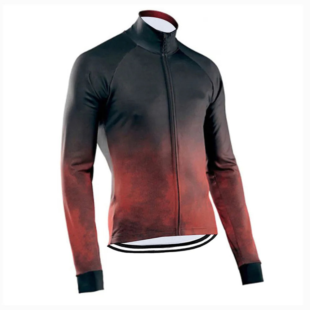 Spring Men's Long Sleeve Sportswear Cycling Jersey Bicycle Autumn Clothes Bike Mountain Bike Shirt Quick Dry Tops Comfortable-WAYBIKER