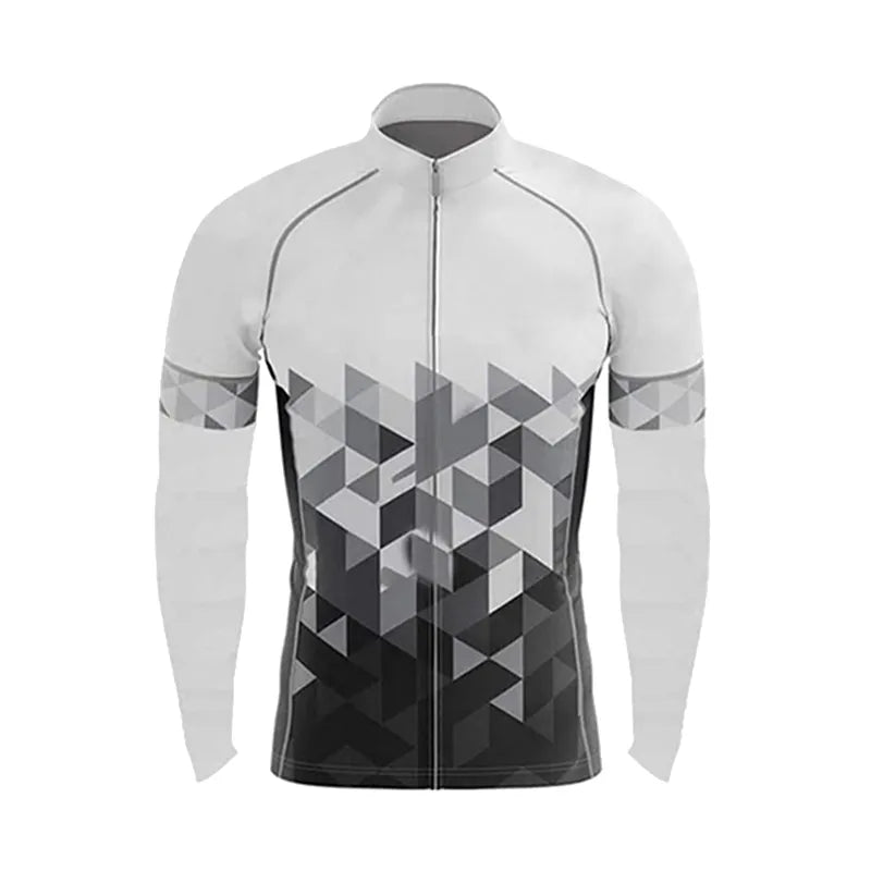 New Cycling Jersey Set Men Long Sleeves Bike Jersey Suit 19D Gel Pad Pants Autumn MTB Cycling Clothing-WAYBIKER