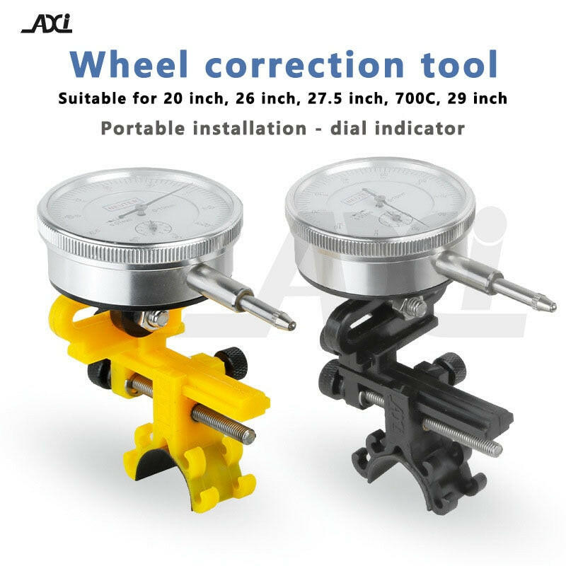 AXI Bicycle wheel set calibration tool Simple adjustment tool Dial indicator trimming tool for 20 26 27.5 700c 29 inch wheel set-WAYBIKER