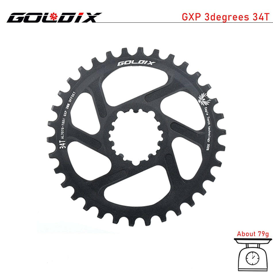 GOLDIX MTB GXP Bicycle Chainring Narrow Wide Mountain Bike Chainwheel 30T 32T 34T 36T 38T For SRAM GXP XX1 X9 XO X01 gx Eagle NX-WAYBIKER