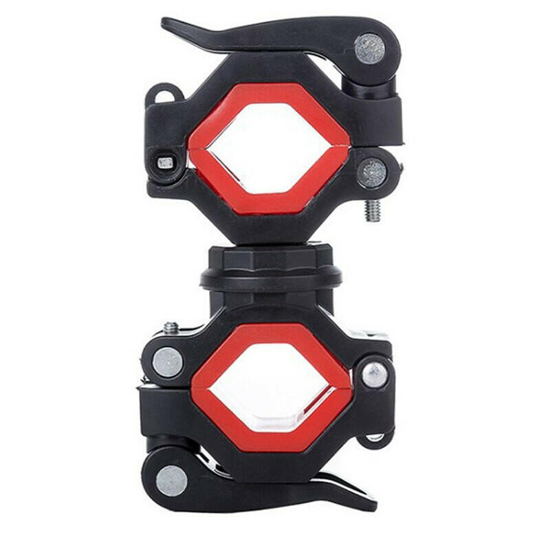 360°Rotation Cycling Clip Clamp Flashlight Mount Holder Universal Bicycle Bike LED Light Flashlight Torch Mount Holder-WAYBIKER