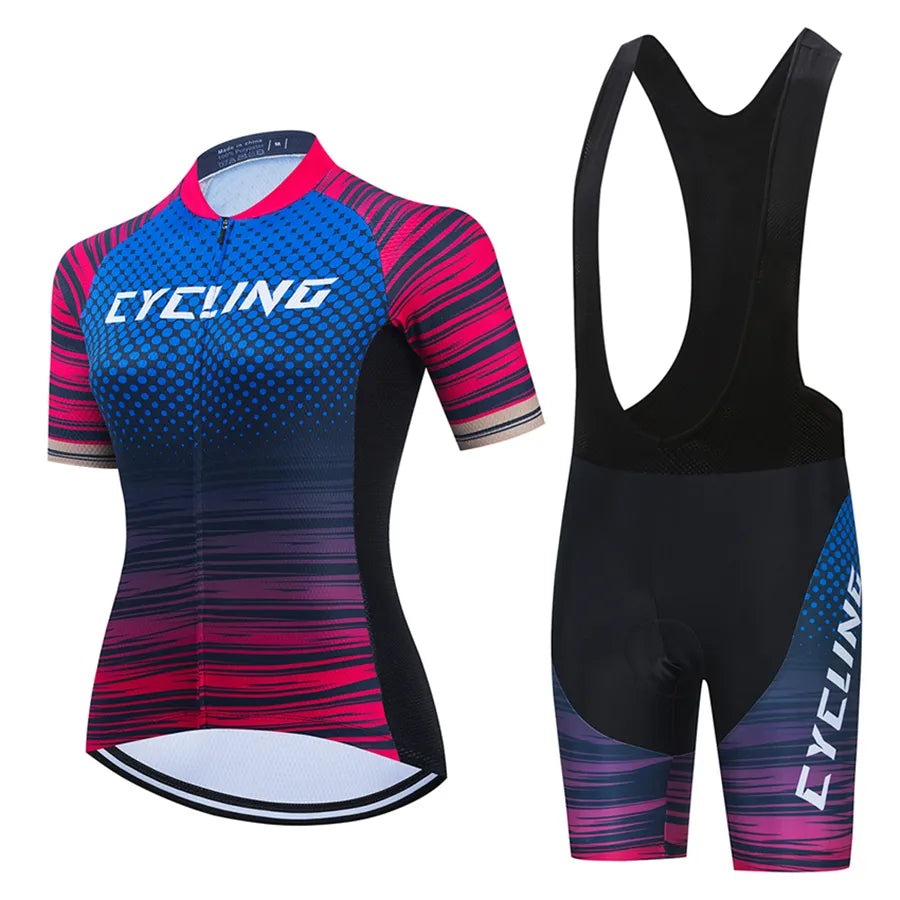 2023 Team Bike Cycling Suit Set Ropa Ciclismo Mountain Bike Bike Riding Women's Road Bike Uniforme Bike Set Ropa-WAYBIKER