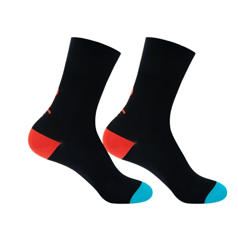 YKYWBIKE Cycling Socks Camping Hiking Running Soccer Basketball Sport Riding Socks Calcetines Compression Men Bike Outdoor