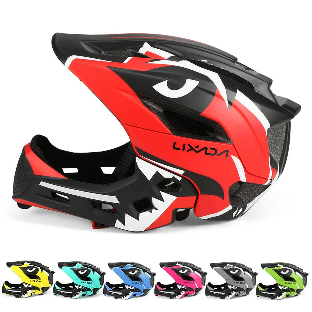 Kids Detachable Full Face Bike helmet Children's Sports Child Cycling mtb Motorcycle Skateboarding Roller Skating Helmet-WAYBIKER