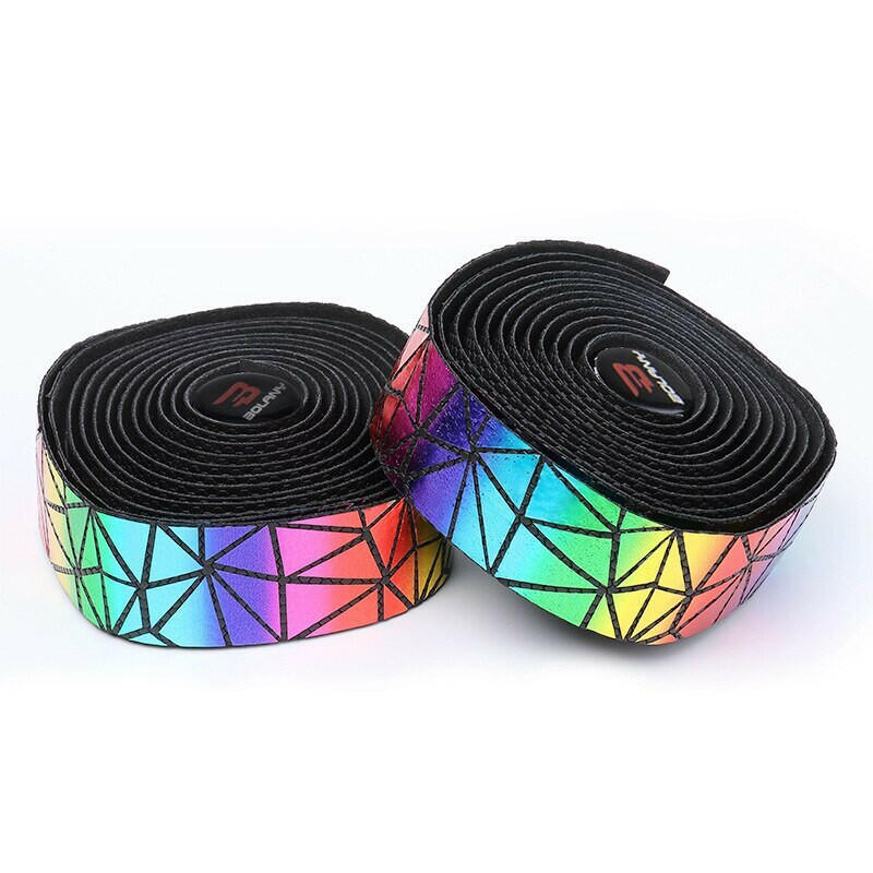 Bolany 1pair Road Bike Handlebar Tape PU Material Handle Bar Tape Sweat Non-slip Belt Cycling Sports Accessories Parts-WAYBIKER