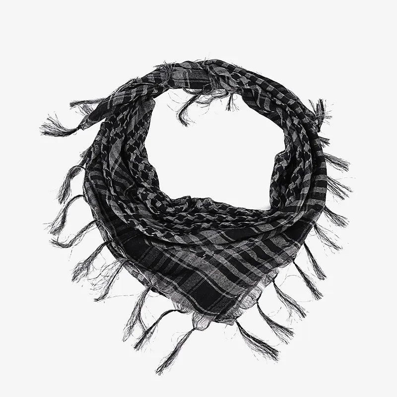 Summer Cycling man Tactical Arab Scarf Unisex Fashion Lightweight Hijab Scarf Spring Army Plaid Head Scarf Keep Warm 2023 New-WAYBIKER